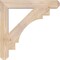 Ekena Millwork Merced Craftsman Smooth Bracket, Douglas Fir, 3 1/2"W x 26"D x 26"H BKT04X26X26MRC04SDF - alternate 3